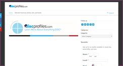 Desktop Screenshot of discprofiles.com